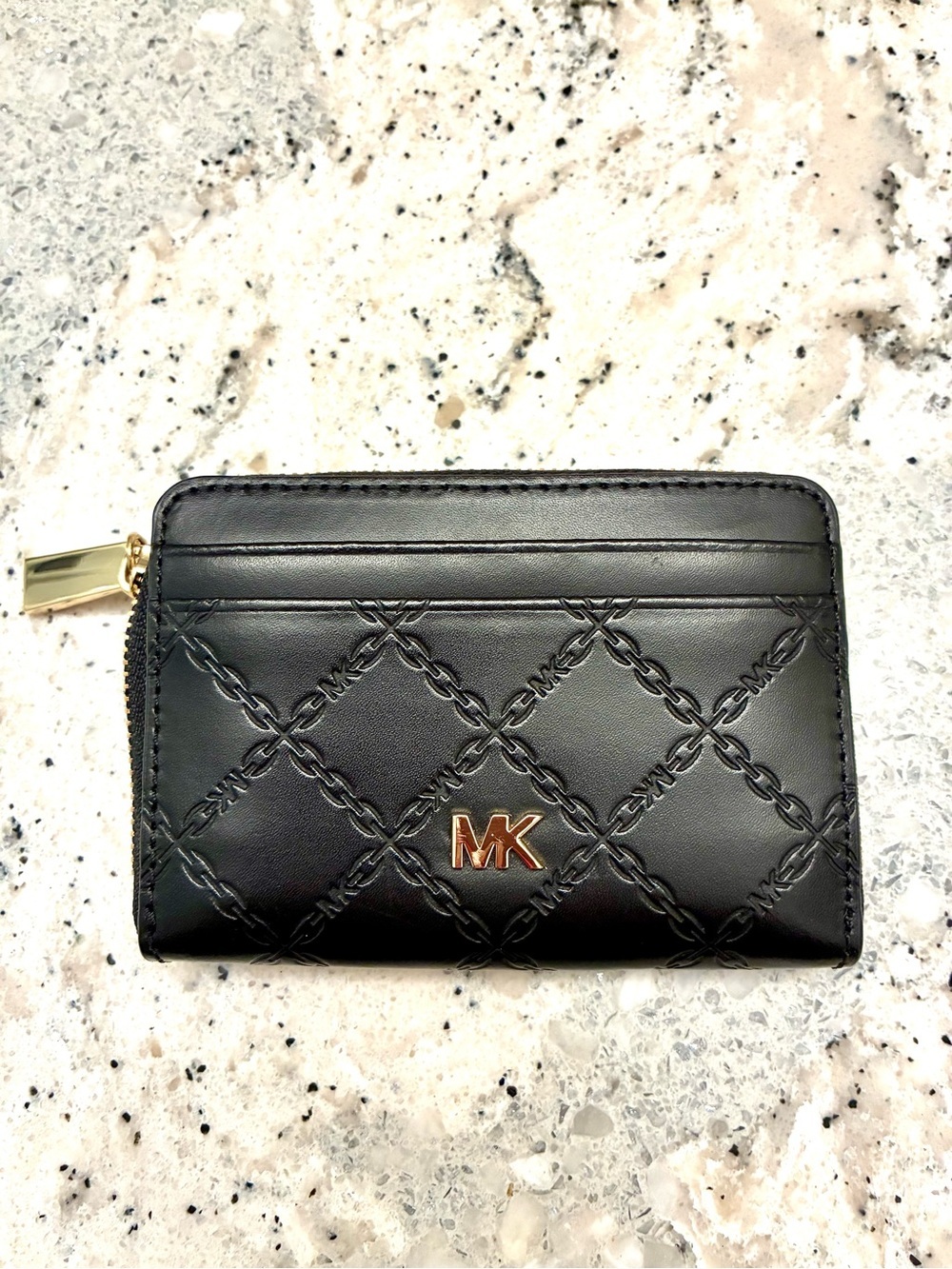 NWT Michael Kors Zip leather card wallet